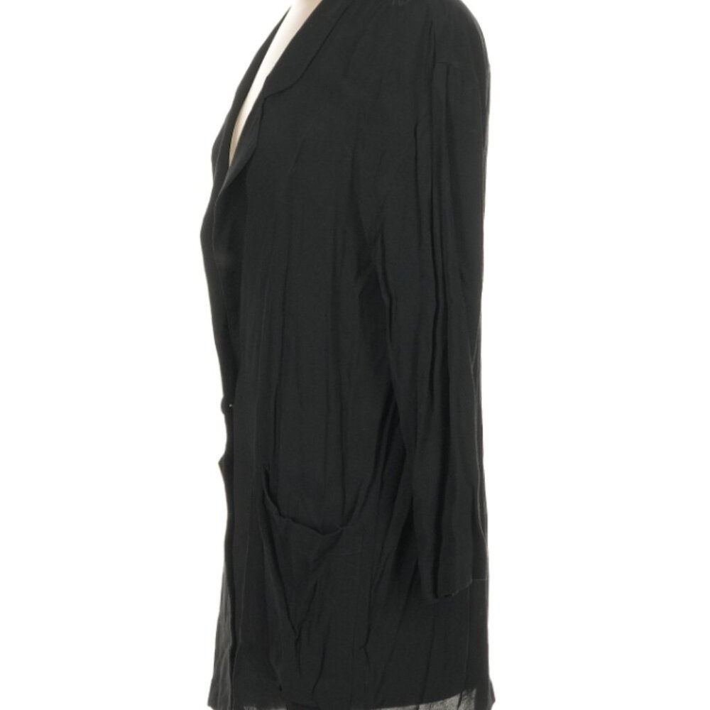 Silence & Noise Black Sheer Blazer Lightweight Open Front Jacket S - Picture 6 of 6